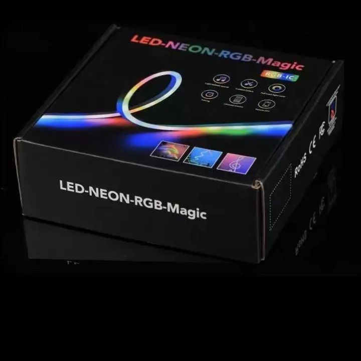 ریسه نئون فلکسی مدل LED-NEON-RGB-IC برنامه پذیر 5 متری